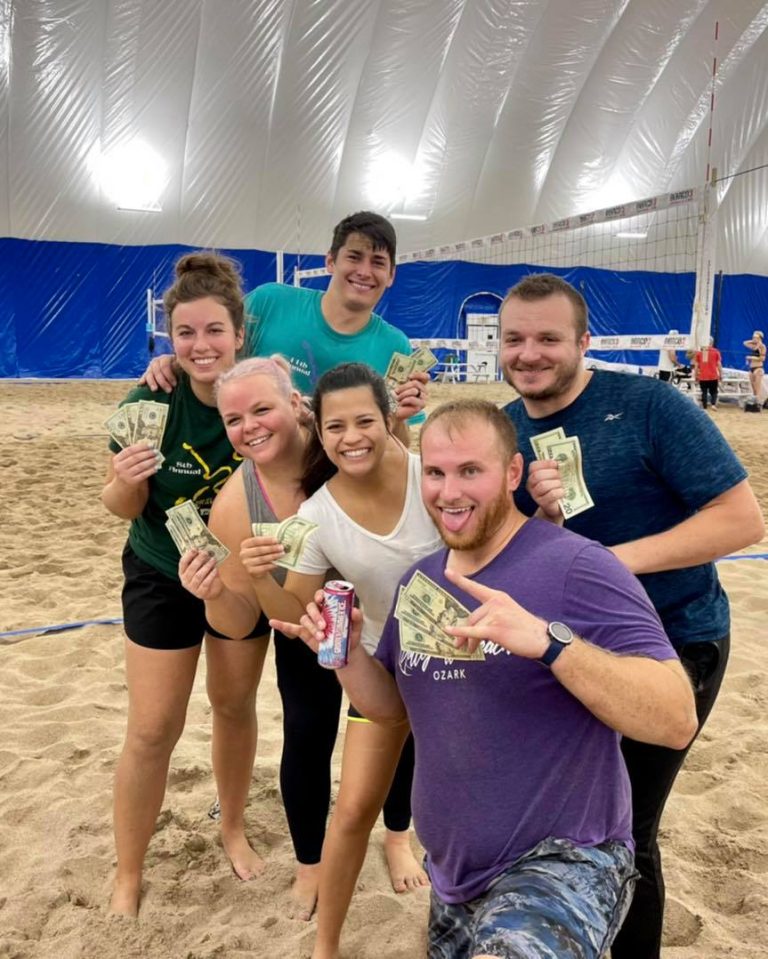 Sand volleyball team tournament winners